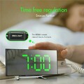 LED Wecker Digital Alarm Wecker Funk Temperatur Schlummerfunktion USB Tischuhr G