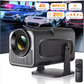 Real 4K Projektor 25000LMS 720/1080P Full HD Beamer Heimkino HDMI Bluetooth WiFi