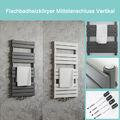 Ozean Design Badheizkörper Handtuchwärmer Flach Mittelanschluss Weiß Schwarz
