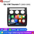 Autoradio Für VW Touran 1 2003-2010 Carplay Android13 GPS Nav BT WIFI DAB+ 2+64G