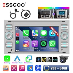 Für Ford Focus MK2 Transit Connect MK7 Android 14 64G Carplay Autoradio GPS Cam