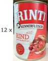 (EUR 6,04 / kg)  Rinti Kennerfleisch Rind - getreidefreies Nassfutter 12 x 400 g