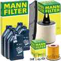 MANN INSPEKTIONSPAKET+ORIGINAL 5W-30 ÖL passend für BMW 1er E81 3er E90 16-20i