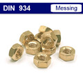 Sechskantmuttern M2 - M30 Mutter - verzinkt Edelstahl V2A A2 Messing - DIN 934
