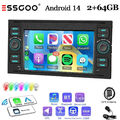 Android 14 Autoradio Für Ford Focus Fiesta Transit Apple Carplay 64G GPS NAVI BT