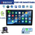 Android 13 4+64G Carplay Autoradio 10" 2 DIN GPS Navi Bluetooth RDS WIFI USB Kam