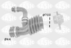 SASIC Ladeluftschlauch Schlauch Turbolader Abgasturbolader Eingang 3336285