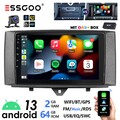 DAB+ 64G Android 13 CarPlay Für Smart Fortwo 451 2010-15 Autoradio NAVI WIFI KAM