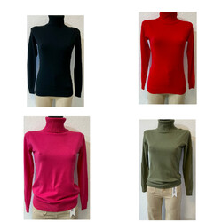 Rolli Damenpullover Basic Rollkragen pullover Oberteil Rollkragenpullover Pulli