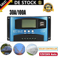 30/100A MPPT Solar Ladegerät Controller Panel Regler 12~24V Intelligenter Regler