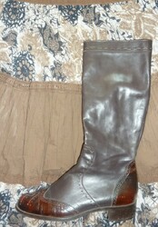 Damen echt LEDER Stiefel WIE NEU Gr. 41 braun butterweich HOCHWERTIG 379 € Schuh