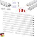 LED profil Aluprofil Alu Leiste Schiene Profile für LED-Streifen Eloxiert 10x 1m