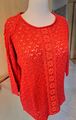 Amy Vermont Sommer Pullover Gr. 46 rot neu