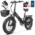 20Zoll Elektrofahrrad SAMEBIKE 750W Mountainbike 48V 13AH Klapprad Ebike Mit NFC