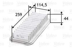 VALEO Luftfilter 585059 für CITROËN DAIHATSU PEUGEOT  passend für SUBARU