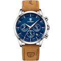 Herren Uhr Chronograph Luxus Armbanduhr Quarz