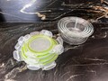 Frischhaltedosen Glas 4er-Set Aufbewahrungsbox Vorratsdose Gefrier stapelbar
