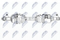 NTY Antriebswelle NPW-FT-075 für FORD KA RU8 TDCi FIAT 500 312AXG1A 312 AXG11