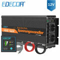 EDECOA 3500 7000W Reiner Sinus Spannungswandler Wechselrichter 12V 230V inverter