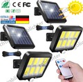 1/2ER 160 LED Solarleuchte Mit Bewegungsmelder Solarlampe Außen Fluter Strahler