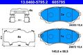 Bremsbelagsatz  Scheibenbremse vorne Ate 13.0460 5795.2 für FORD MAZDA