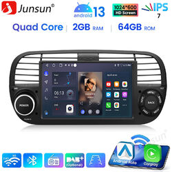 Für Fiat 500 07-2015 Carplay Android 13 Autoradio GPS Navi WIFI BT DAB+ FM RDS