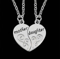 2er Set Halskette Herzanhänger Mutter Tochter Kette Partnerschmuck Freundschaft