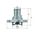 Thermostat, Kühlmittel MAHLE TI 122 87D