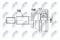 NTY Npz-Re-051 Gelenksatz Antriebswelle für Dacia Duster HM 1.5 HS 1.2 2010 ->
