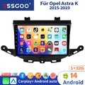 Android 13 Autoradio GPS NAVI WIFI BT RDS GPS 1+32GB Für Opel Astra K 2015-2019