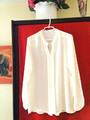 WEISSE ELEGANTE SOMMER BLUSE GR 42