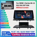 Android 12 Autoradio 8Kern GPS Carplay WiFi RDS 10.33"für BMW 1er E81 E82 E87 88