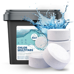 5 kg Multitabs 200G 5in1 Chlortabletten Multifunktion Tabs Chlor für Pool ⭐⭐⭐⭐⭐ 5 Phasen Wirkung ✅ Chlortabletten 💧 5kg Eimer
