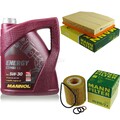 Motor-Öl 5L MANNOL 5W-30 Combi LL+MANN-FILTER Filterpaket für BMW Z4 E85 2.0i