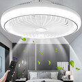 80W Deckenventilator Beleuchtung LED Deckenlampe Schlafzimmer mit Fernbedienung