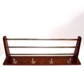 Garderobe Holz Teak Alu Garderobenhaken Wandgarderobe 79 cm Coat Rack Vintage