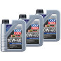 Motoröl MOS2 Leichtlauf 10W-40 LIQUI MOLY 3 X 1 Liter für KIA Mazda Nissan Opel
