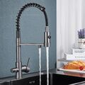 Küchenarmatur 3 Wege Wasserfilter mit Ausziehbar Brause Küche Wasserhahn DE NEW