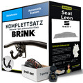 Anhängerkupplung BRINK abnehmbar für SEAT Leon +E-Satz Kit