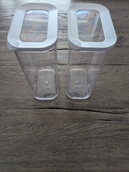 Mepal Vorratsdose Modula 2000 ml, 2 St. , Kunststoff, Weiß Transparent