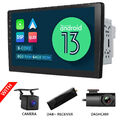 DAB+CAM+DVR+Eonon 10.1" Android 13 8Kern Autoradio 2 DIN GPS NAVI CarPlay 4G LTE
