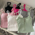 Schlankes Camisole-Tanktop Für Damen Mit Integriertem Bh Basic-Gepolstert /?
