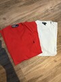Polo by Ralph Lauren T- Shirt Herren Gr. M Zwei Shirts Zusammen Rot & Hellblau