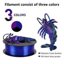 Kingroon 3D Drucker Filament 1,75 mm 1KG Rolle Seide PLA Sparkly Bündel Spulen🔥10% Extra-Rabatt mit Code: OPTIMAL