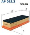 FILTRON AP022/2 Luftfilter Luftfiltereinsatz 