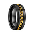 Edelstahl Ring Spinner Spinning Drehring bewegliche Kette Partner Fingerring