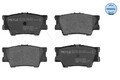 Bremsbelagsatz Scheibenbremse Hinterachse für TOYOTA LEXUS CAMRY Stufenheck RAV
