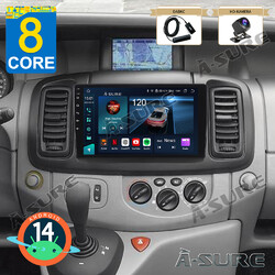 8 Kerne DAB 64G Android14 Autoradio CarPlay Für Renault Trafic MK2 OPEL Vivaro A