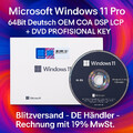 Microsoft Windows 11 Pro 64Bit Deutsch Vollversion DVD Paket - Neu & Versiegelt