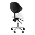 Arbeitshocker Drehstuhl Drehhocker Rollhocker Sattelhocker Hocker Weiß